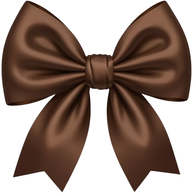 Dark Brown Bow emoji