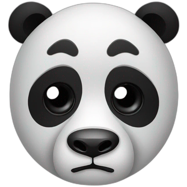 Panda suspicious emoji