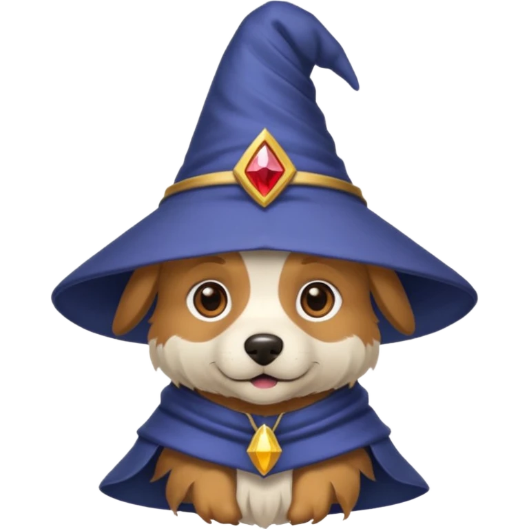 Dog wizard emoji