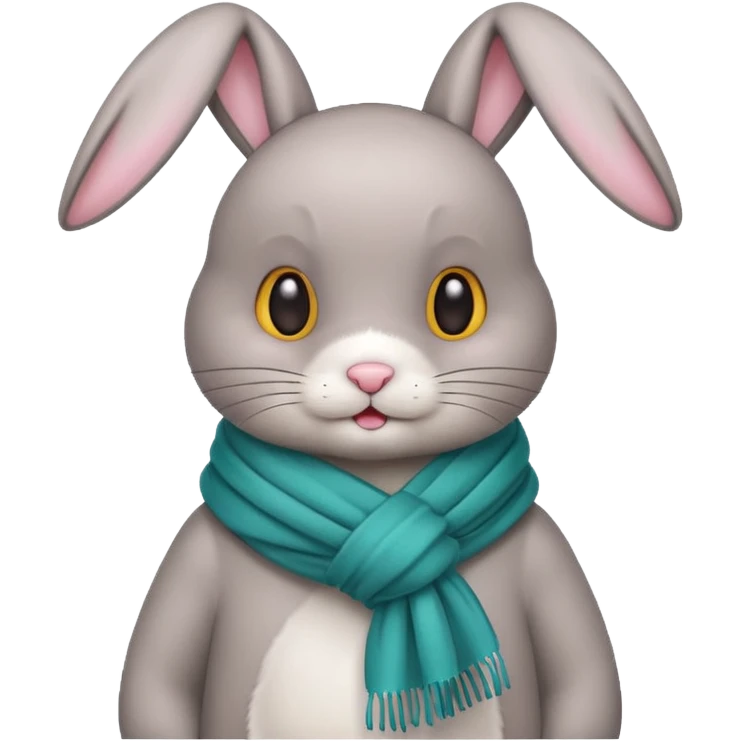 bunny with scarf emoji