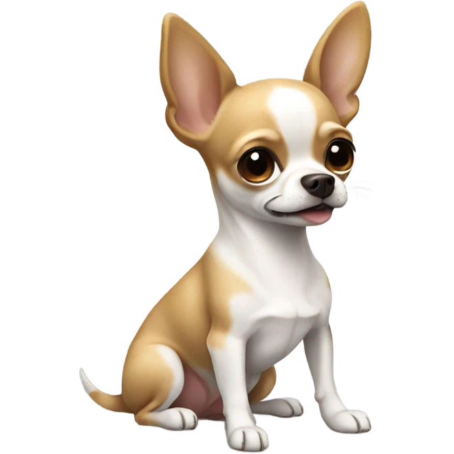 white brown chihuahua emoji