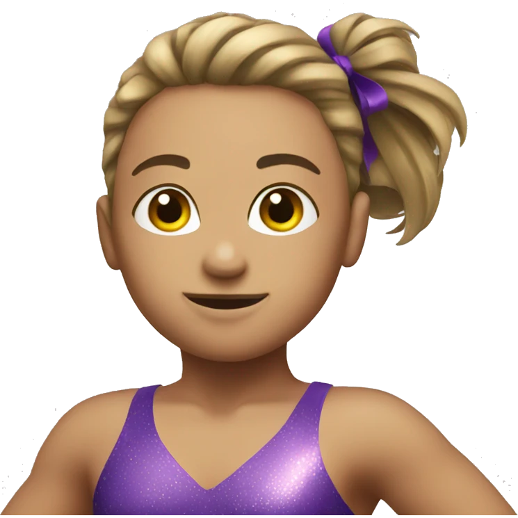 Gymnast with ribbon  emoji