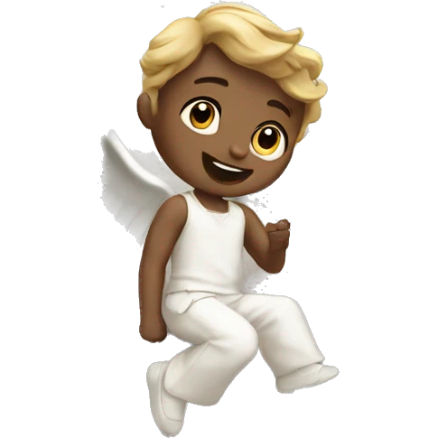 Angel in the moon emoji