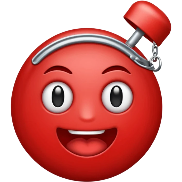 Un emoji como sonrojado y mordiéndose el dedo  emoji