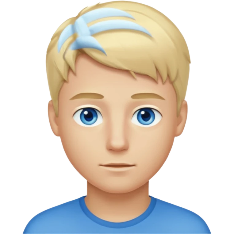 young man with blond hair emoji