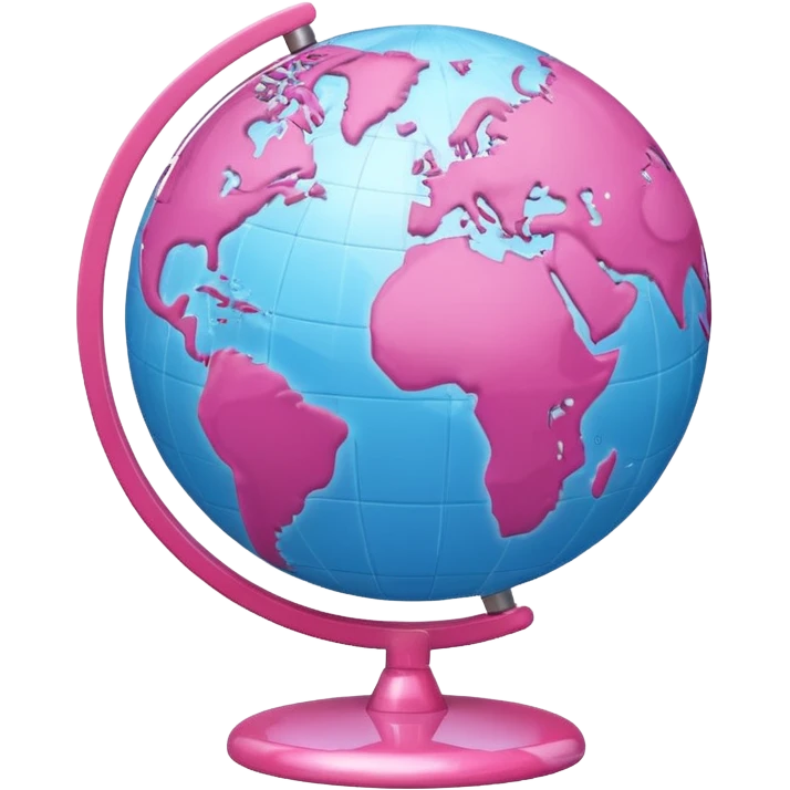 mix light pink dark pink and white girly globe with WWW in big letters under it.
It looks like an internet bar icon. emoji