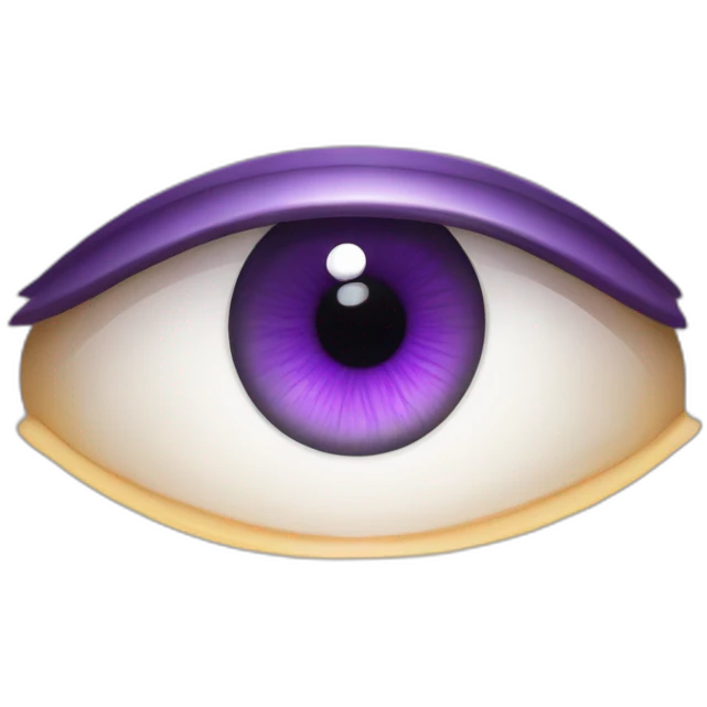 majestic godly violet iris eyeball serious intense symmetrical knowledgable emoji