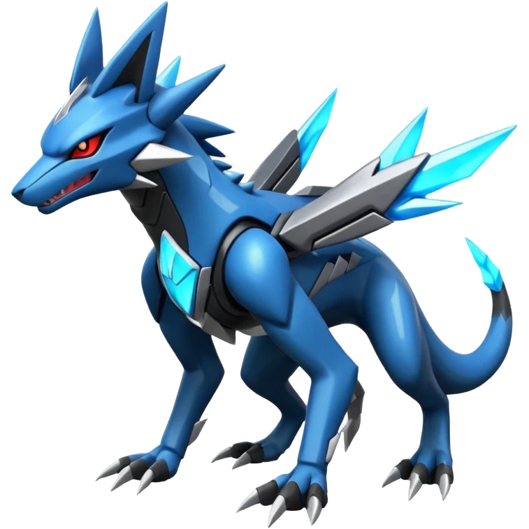 Futuristic Modern Zeraora-Dialga-Zoroark-fusion emoji