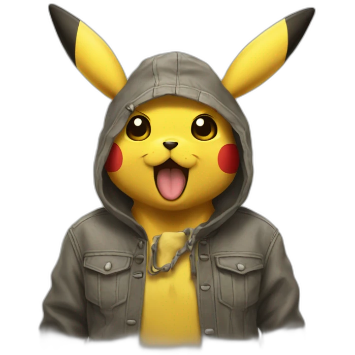 Pickachu qui fume emoji