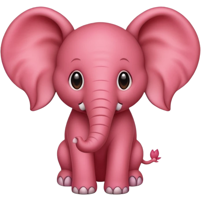 Strawberry elephant emoji