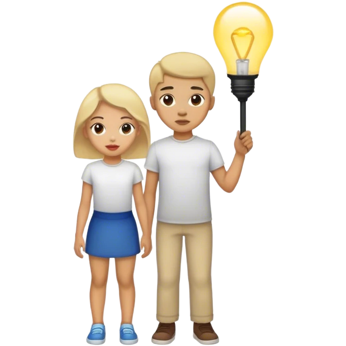 Boy behind girl emoji