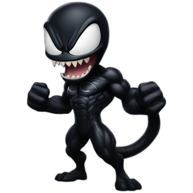 venom flexing emoji