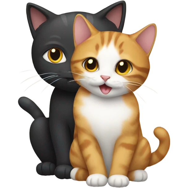 Cat with a cat emoji