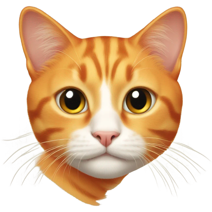 Orange cat beautiful  emoji