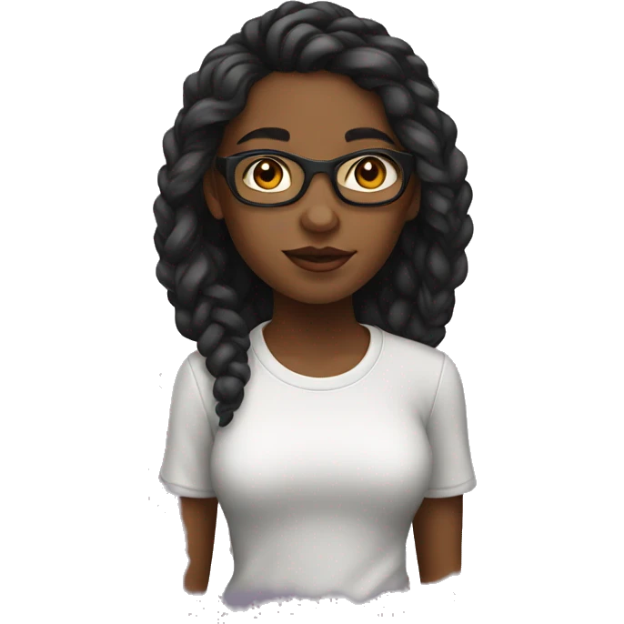 Cool girl emoji