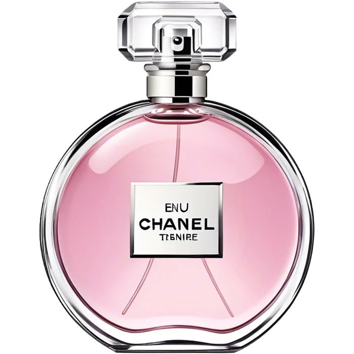 Chanel chance eau tendre, round bottle emoji