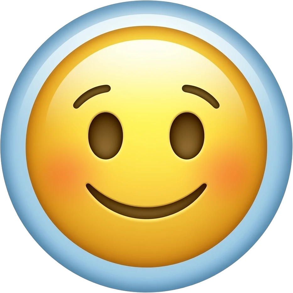 This logo inside a small circle like an emoji i emoji