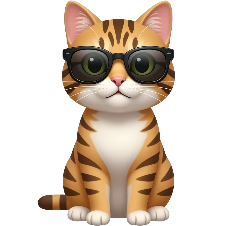 Cat wearing sunglasses emoji