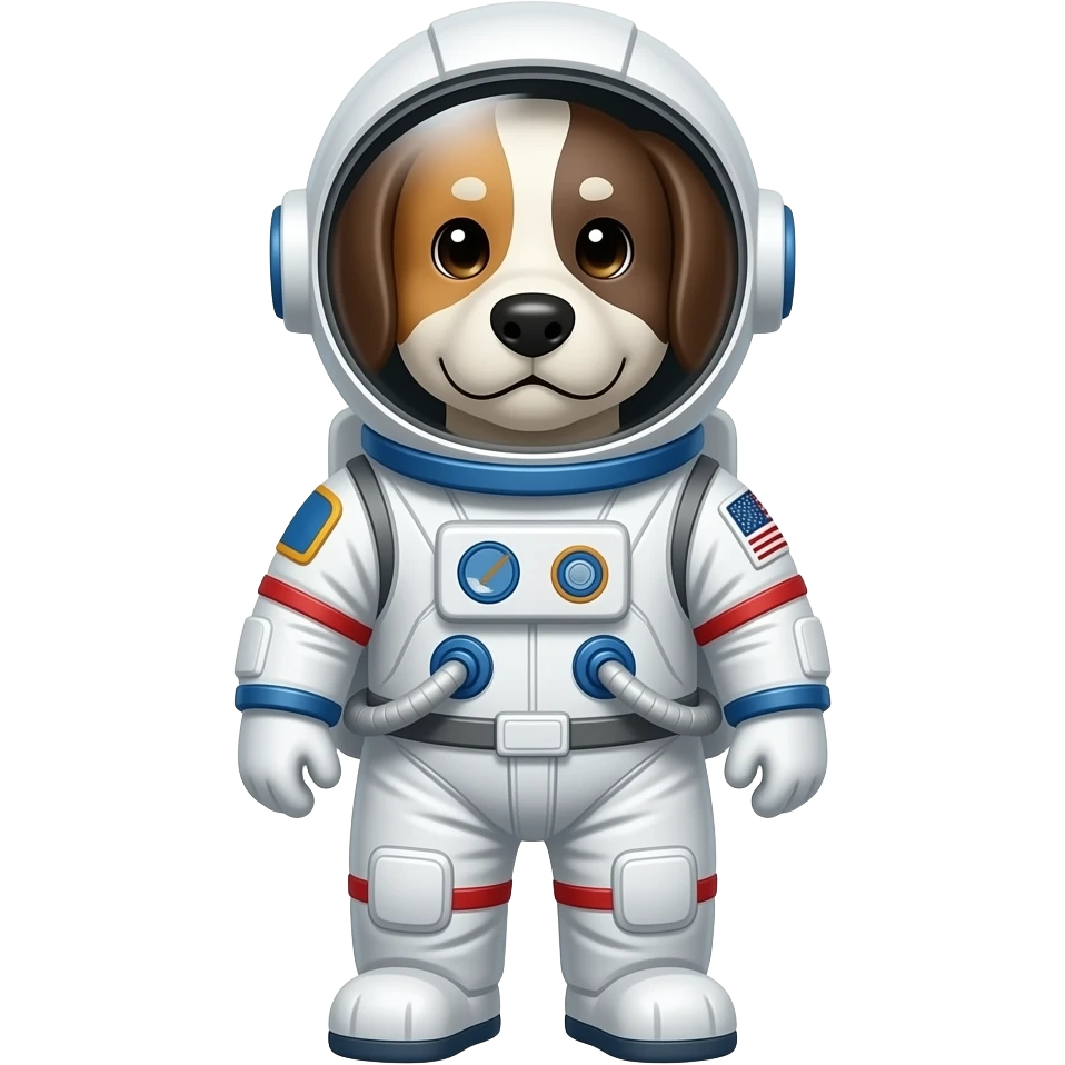 dog astronaut emoji