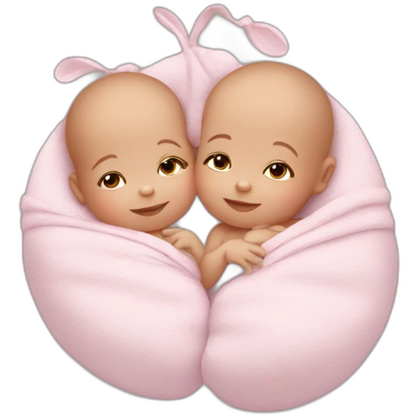 Newborn twins emoji