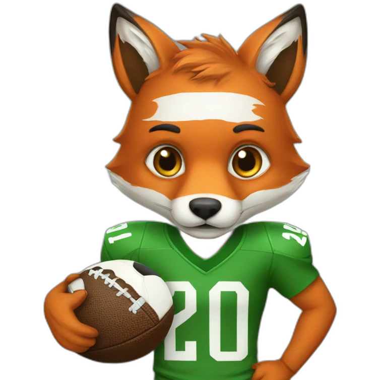Animal fox footballer emoji