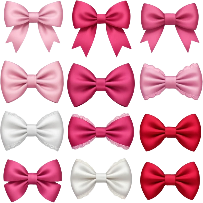 Cute girly bows emoji