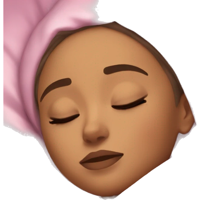 Ariana Grande sleeping emoji