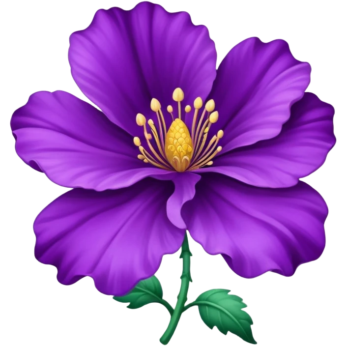 rococo regency purple flower emoji