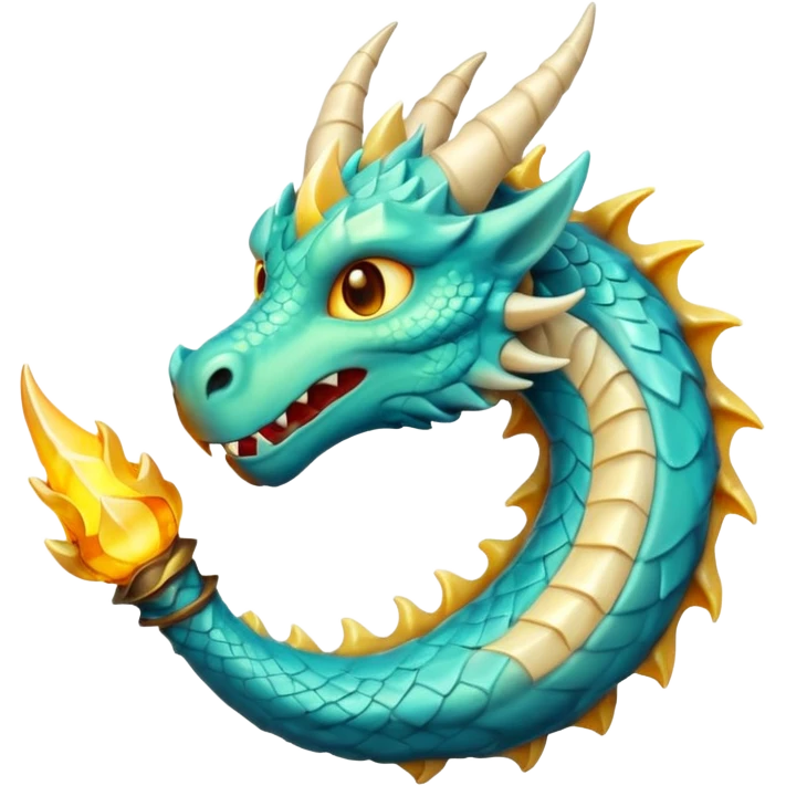 dragon horn emoji, jagged horn with glowing accents, fantasy look emoji