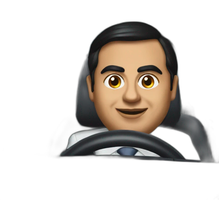Mukesh ambani driving car emoji