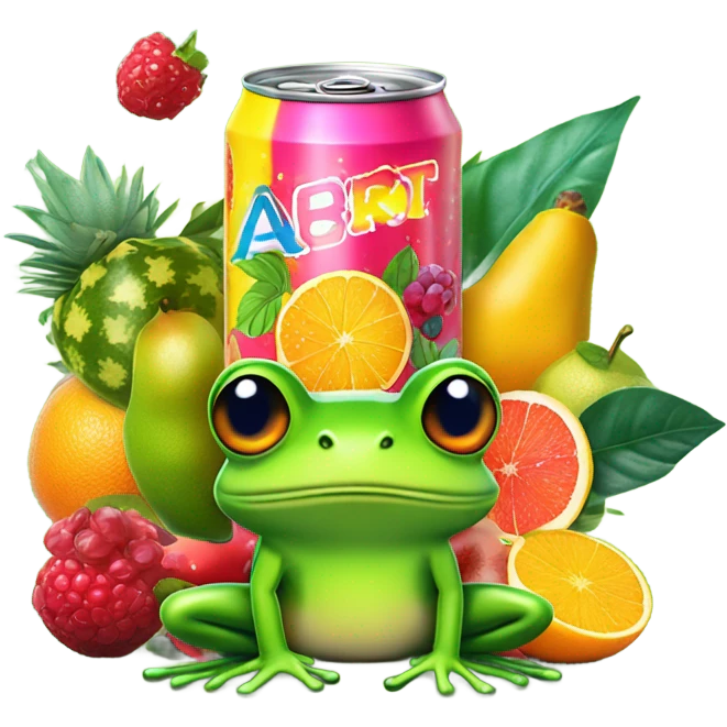 Fruity frog Energy Drink  emoji