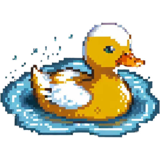 duck swimming emoji
