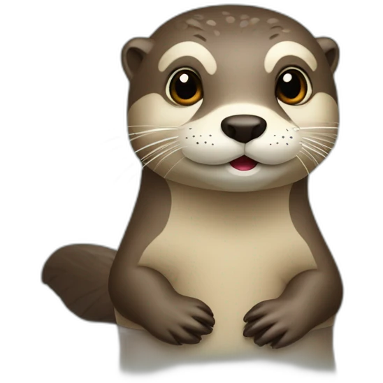 Loutre sur tortu emoji