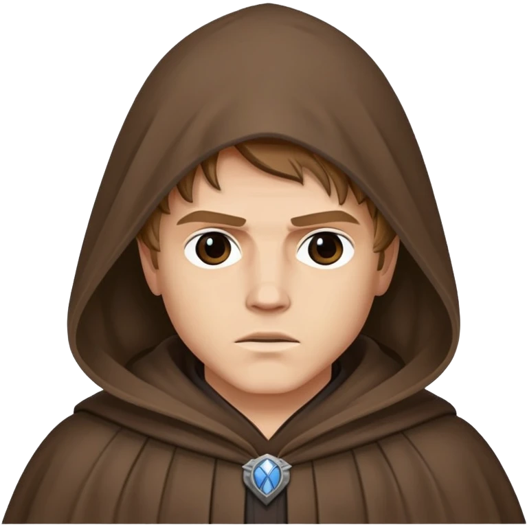 Энакин Скайуокер в мантии с закрытым лицом emoji