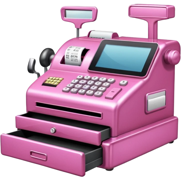 a pink cash emoji