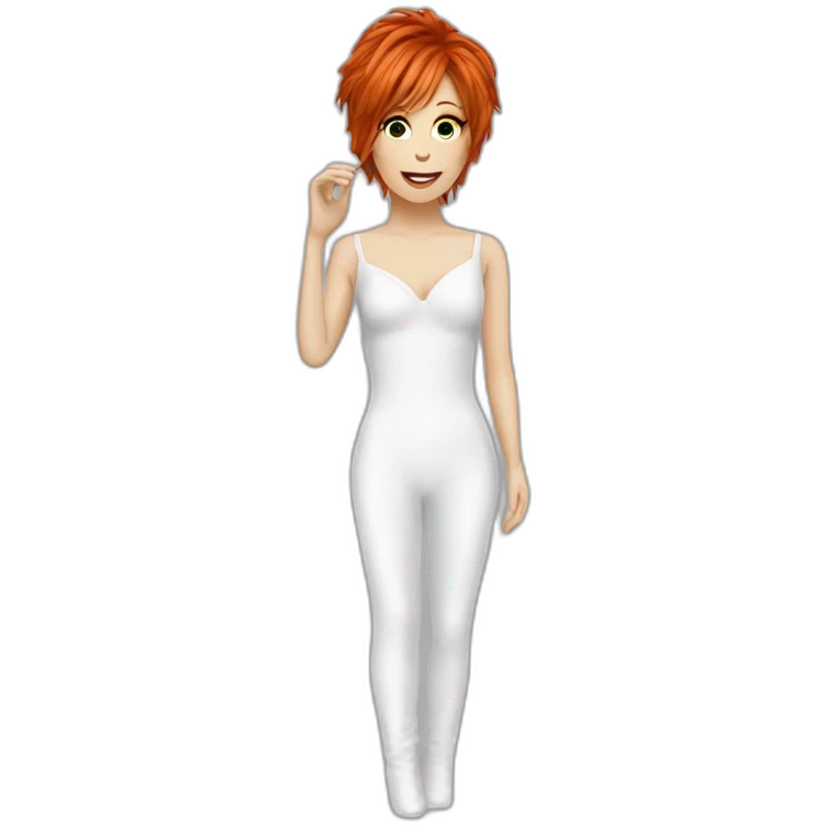 Mylene Farmer singing emoji
