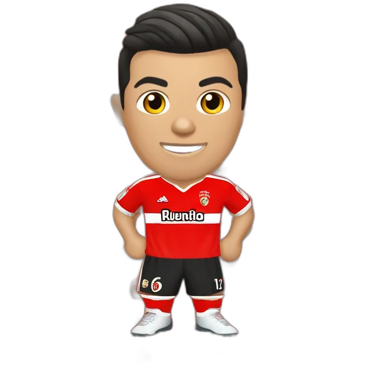 Cristiano Ronaldo com camisola do Benfica  emoji
