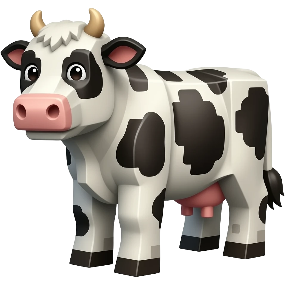 Minecraft cow emoji