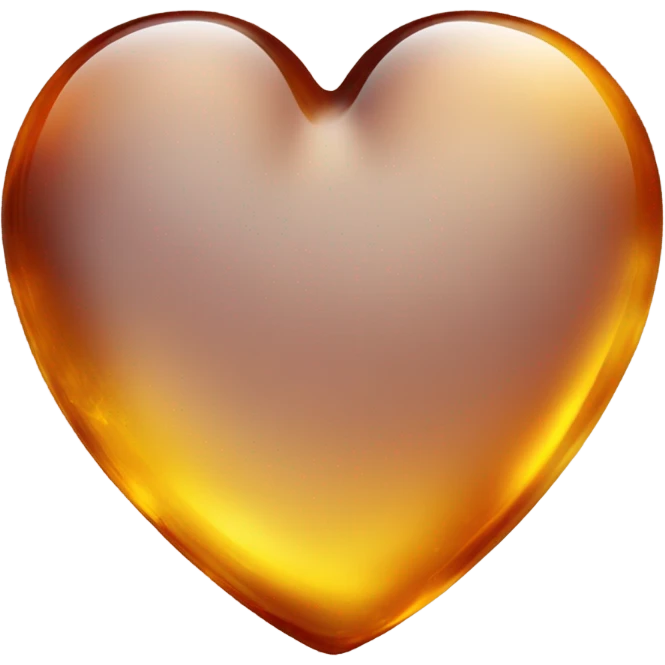 Amber heart emoji