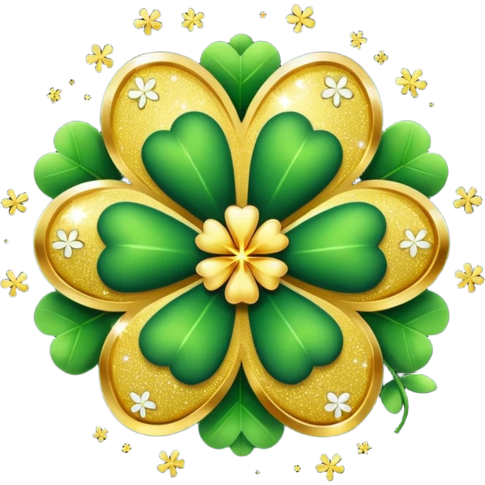 real cosmos star, but with clover, to make star look like lucky star, but main point is star emoji