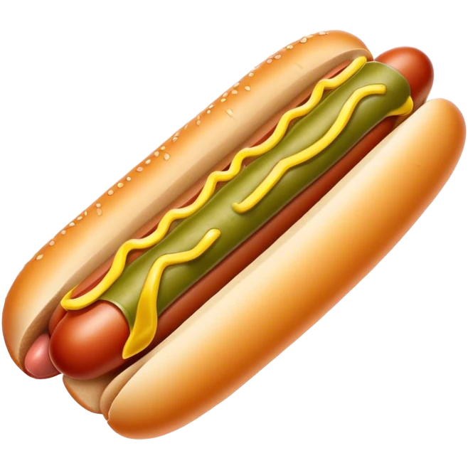 Hotdog with pickles emoji