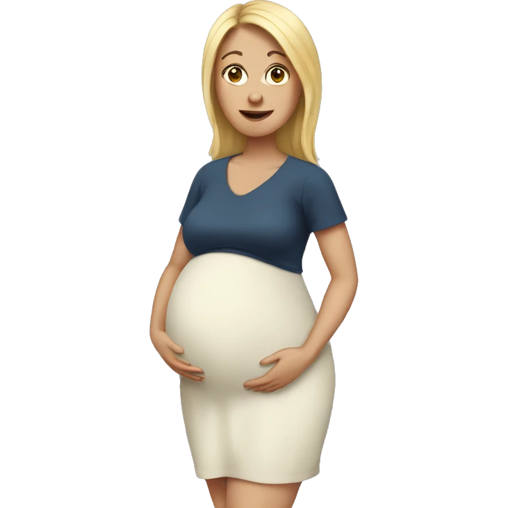 White pregnant woman  emoji