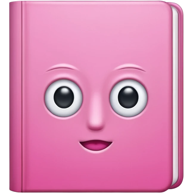 pink book without eyes emoji