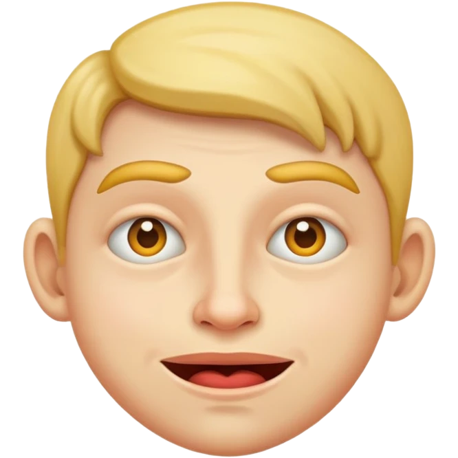 freaky with droll emoji