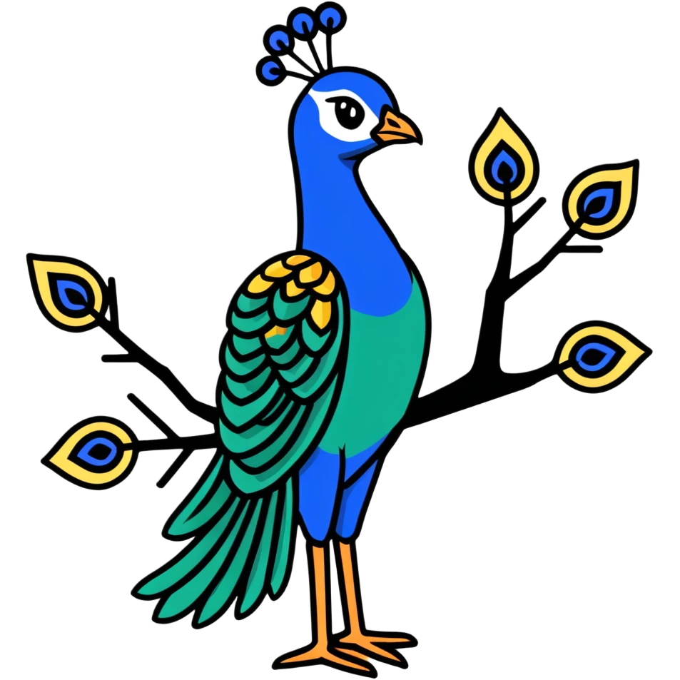 Peacock emoji