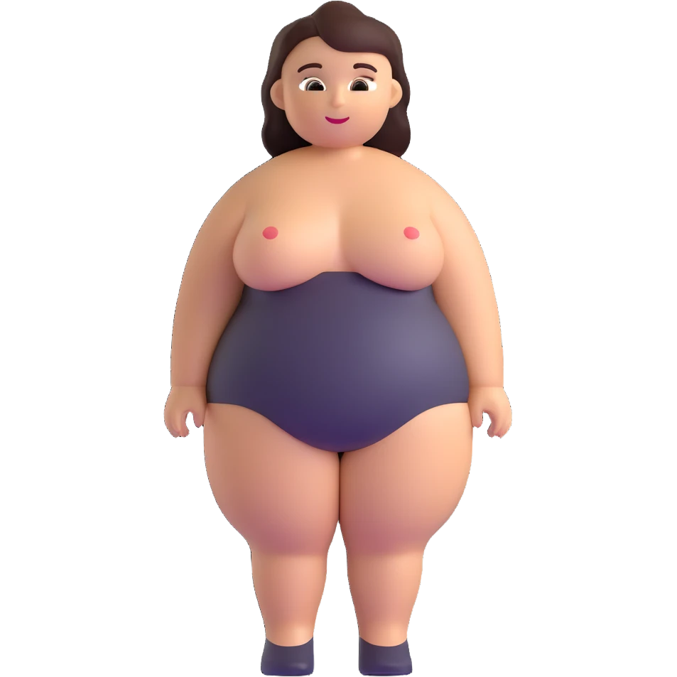 Venus of Willendorf prehistoric limestone figurine, rotund female figure with detailed rounded body emoji