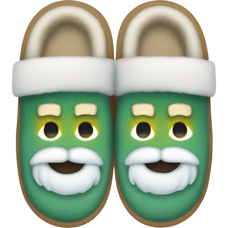 Comfortable Christmas slippers emoji