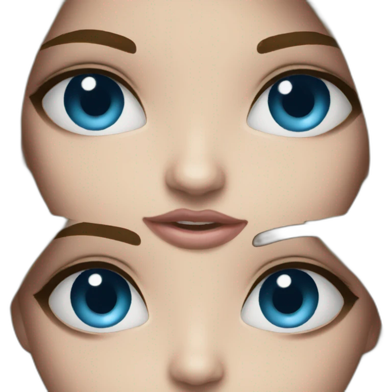 Girl blues eyes emoji