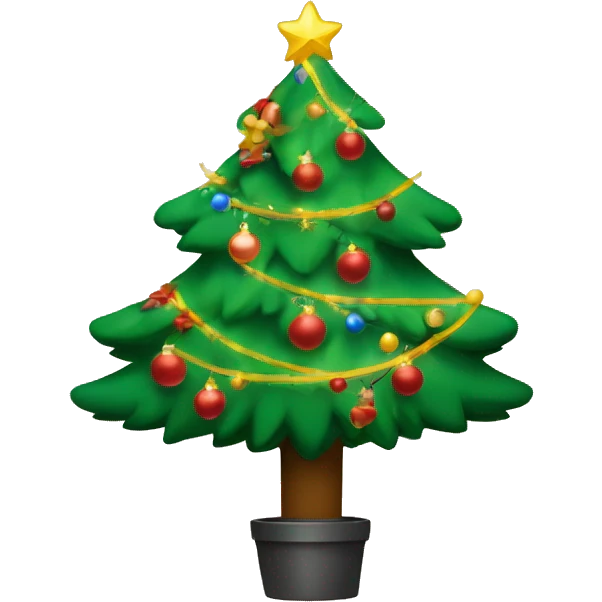 Christmas tree  with gifs and  ྀིྀི￼ emoji