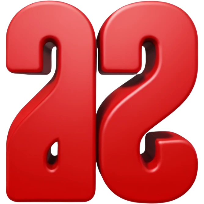 "Must-Have" words, red color lettering, 3D rendering emoji